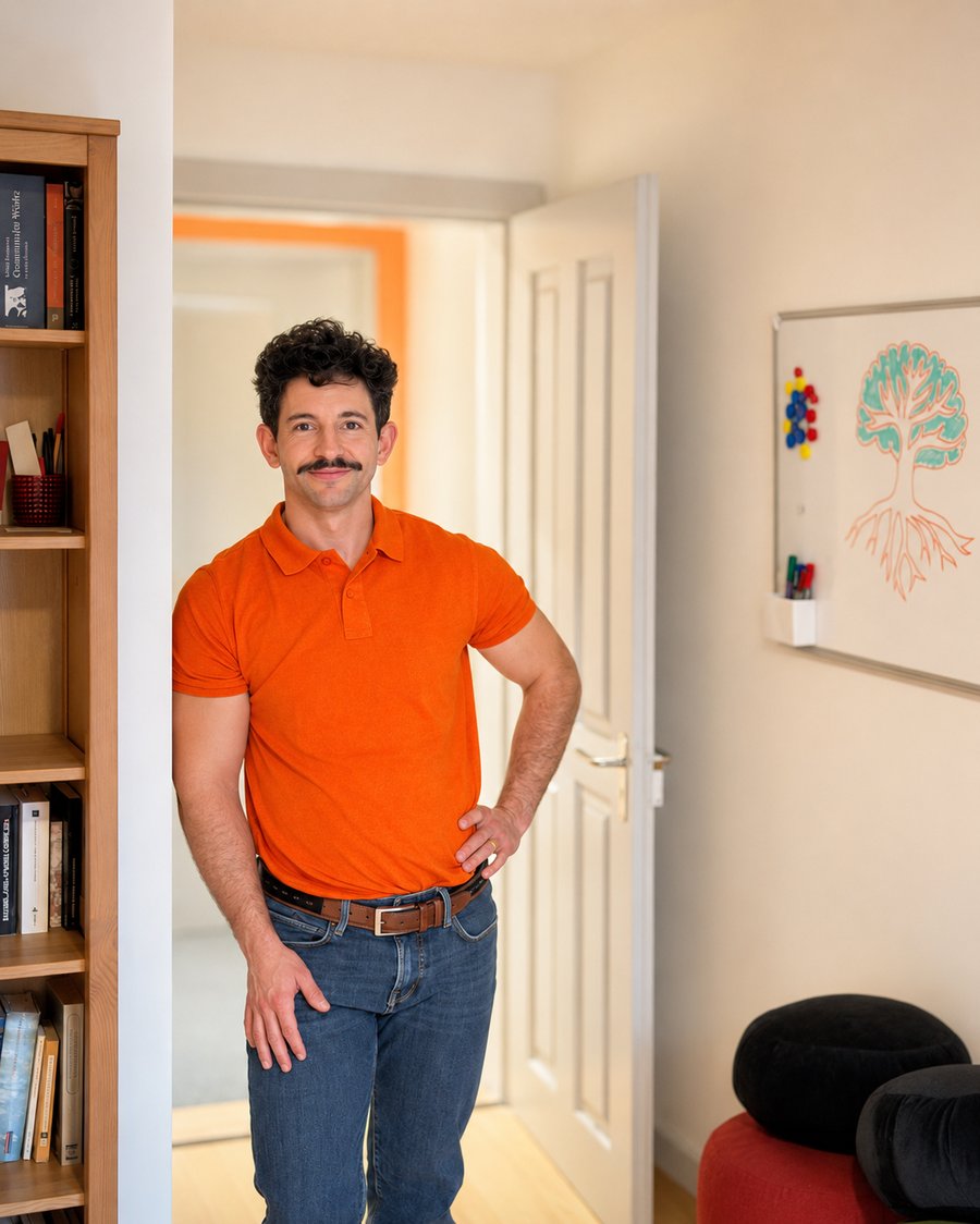 Pablo Hernández Palazón in seiner Coaching-Praxis in Winterthur